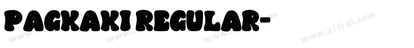PAGKAKI Regular字体转换